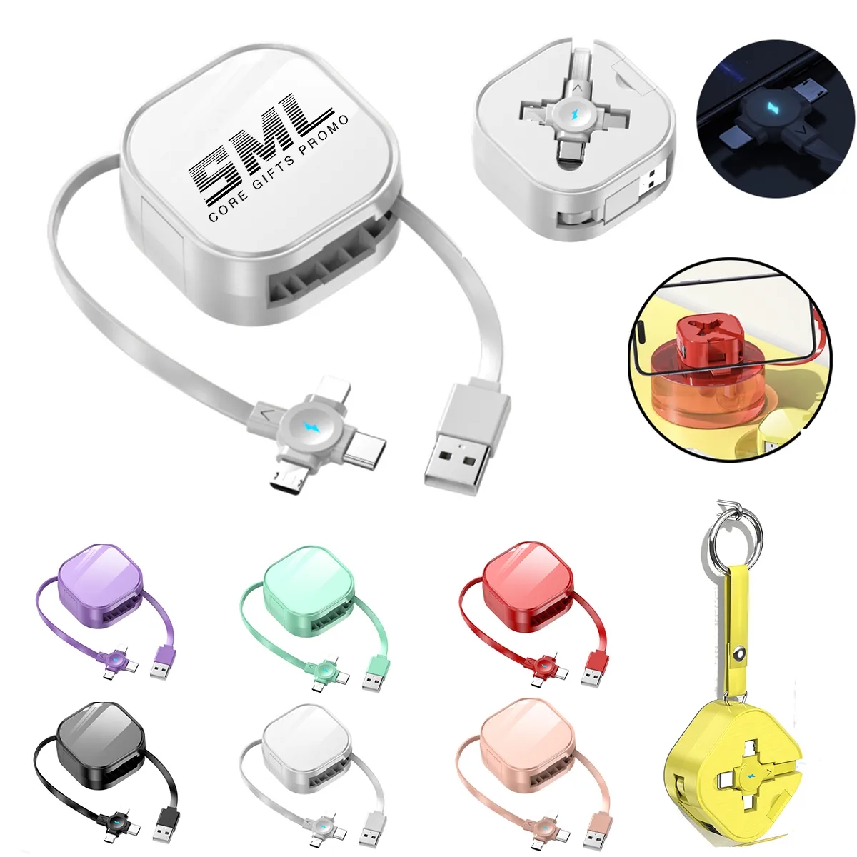 Custom 3 in 1 Universal Multi Data Charger Cable Cord 2