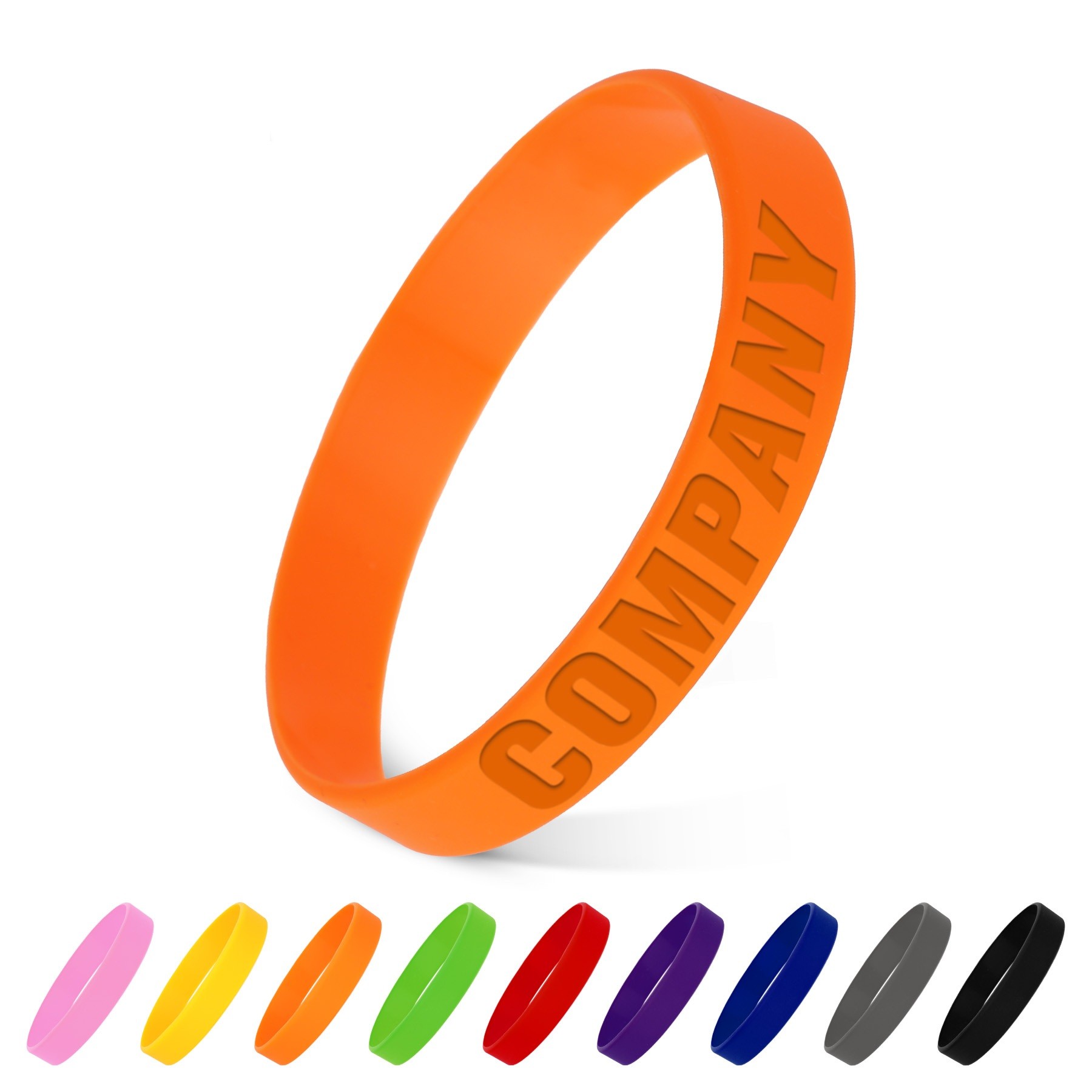 Debossed Silicone Wristband 1