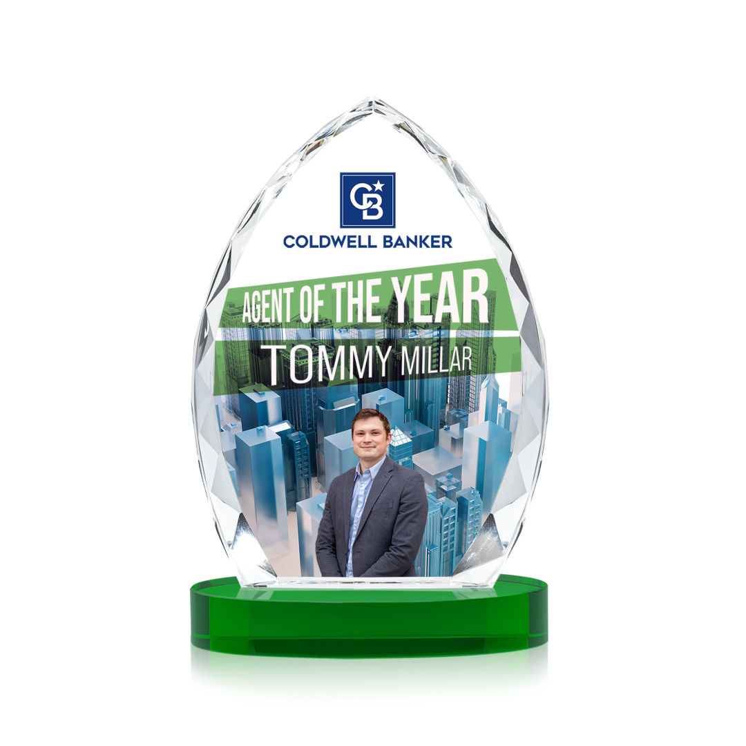 Wilton VividPrint™ Award on Alberton Base - Green