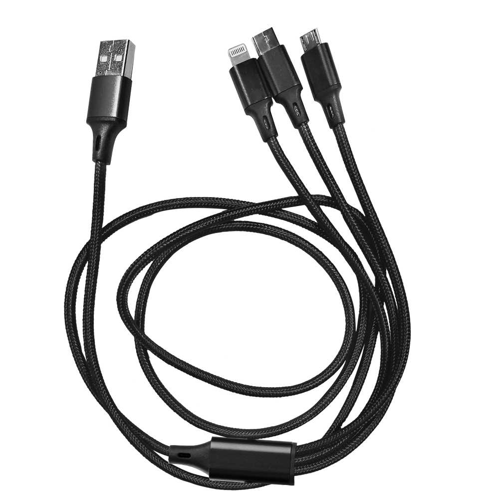 Taft Avenue 3 in 1 Nylon Braided Charging Cable 6