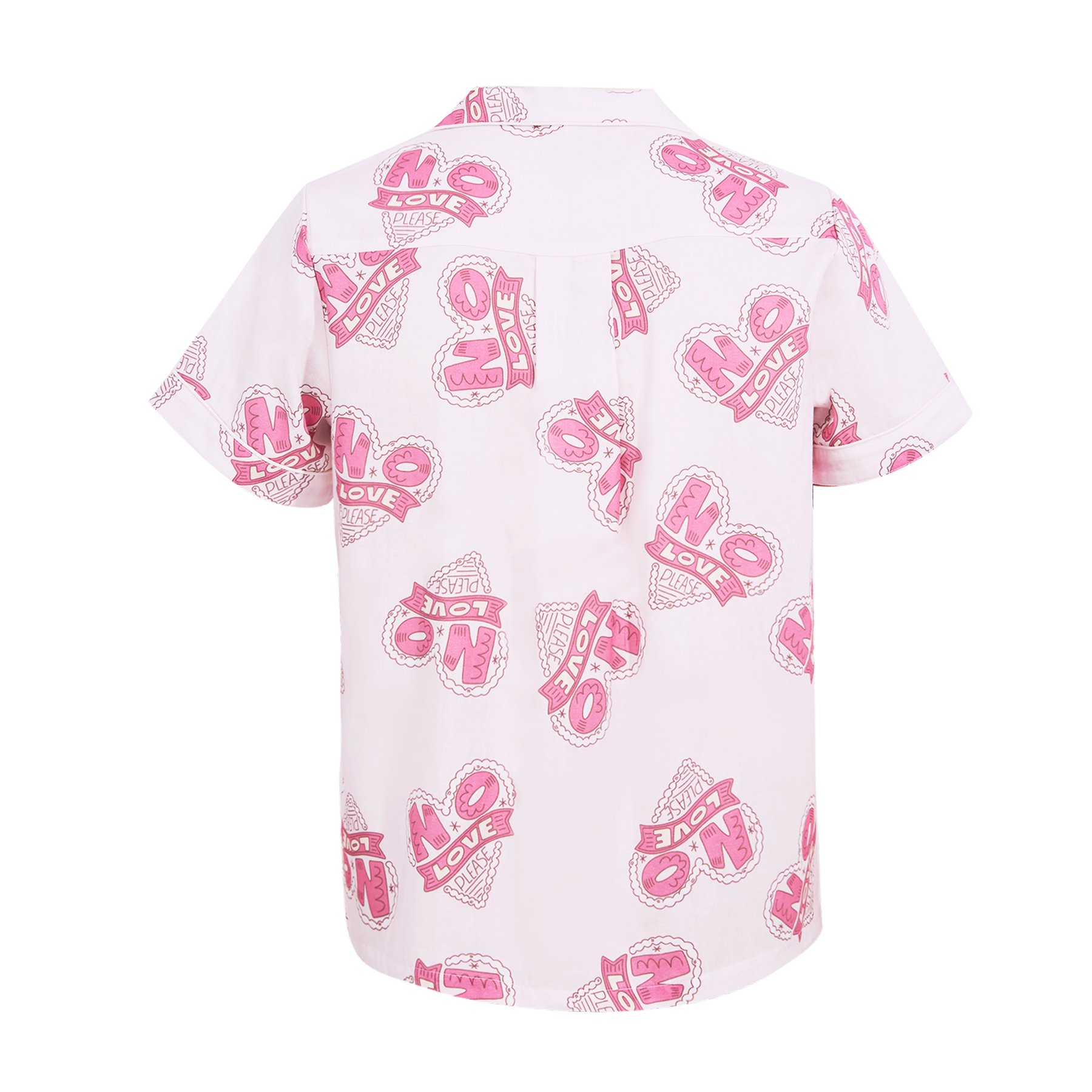 100% Cotton Double-Gauze Short Sleeve Pajamas Set 9