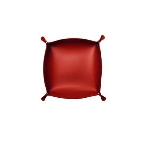 Elegant Small Square Foldable PU Leather Storage Box With Metal Clasps 7