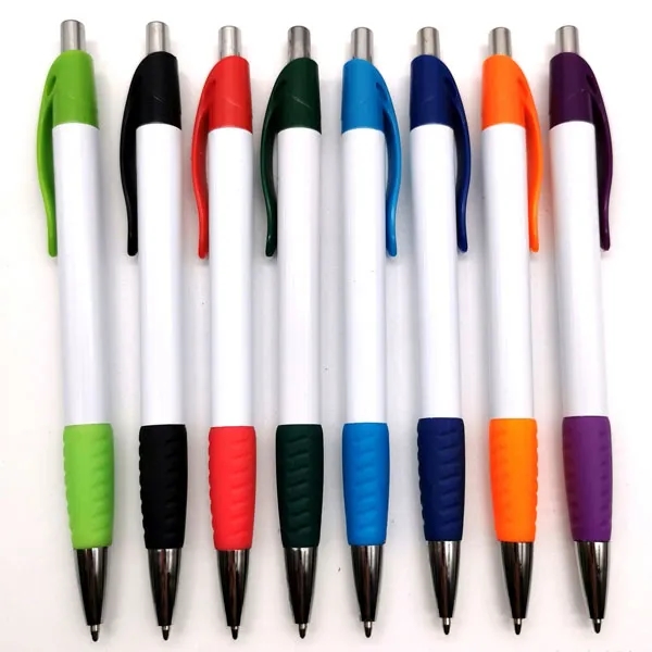 Custom Preston Rubber Grip Click Ballpoint Pen 3