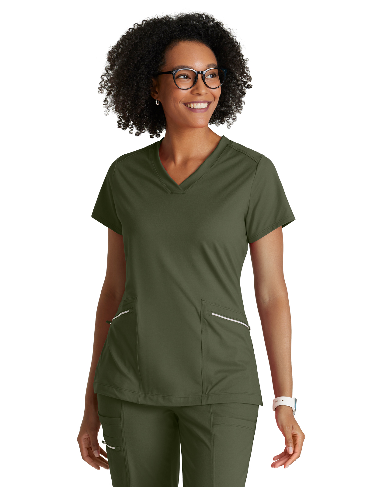 Barco One Performance Knit - Women's Two-Pocket V-Neck Victory Scrub Top 10