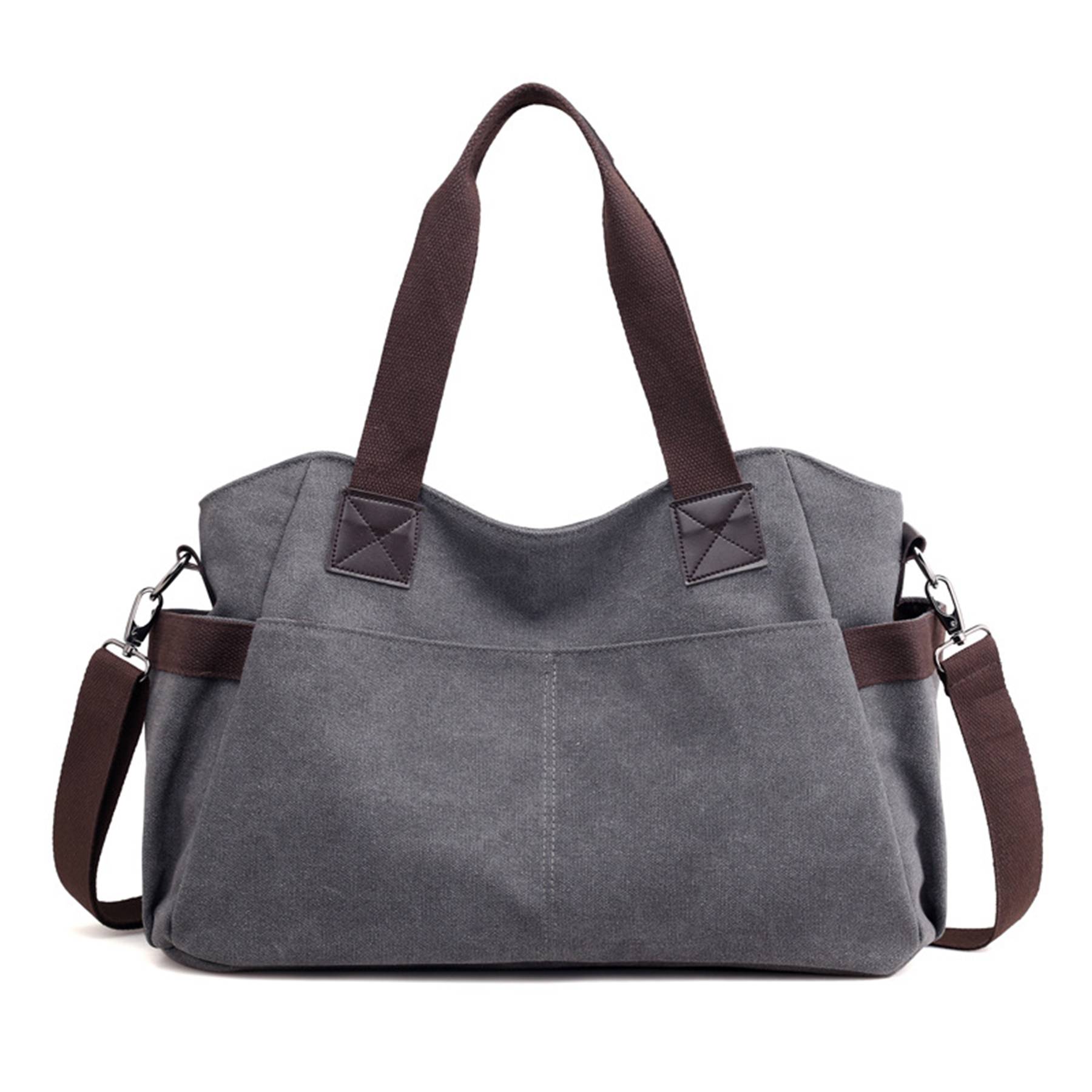 Big Canvas Tote top Handle bag for Travel 4