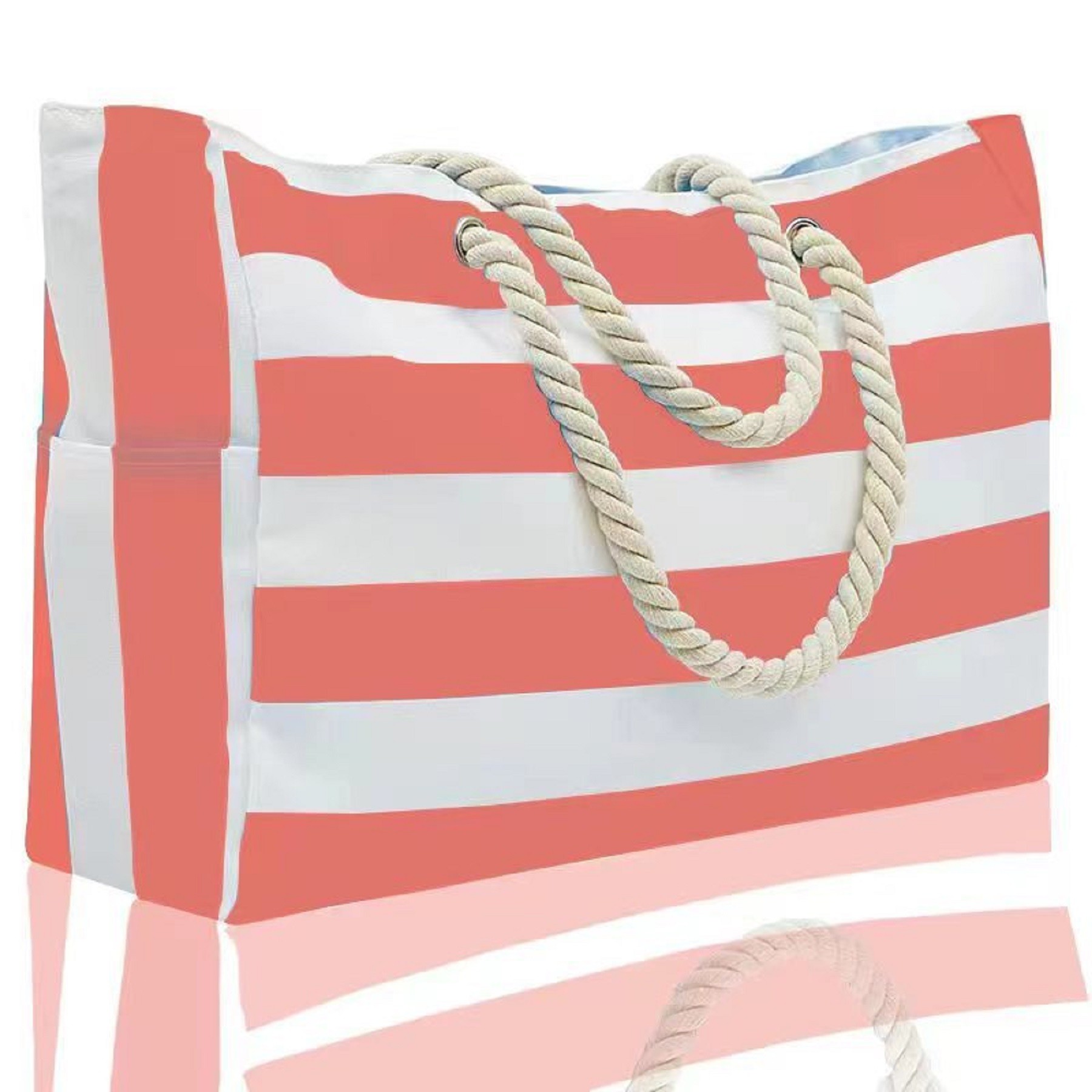 Waterproof Sandproof Beach Bag with Zipper 7