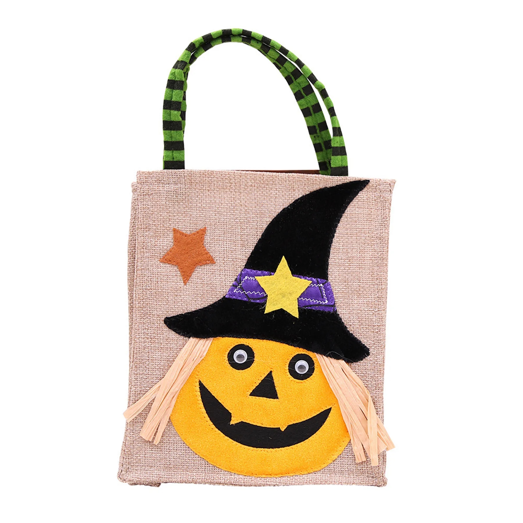 Jute Halloween Candy Tote Bag 5