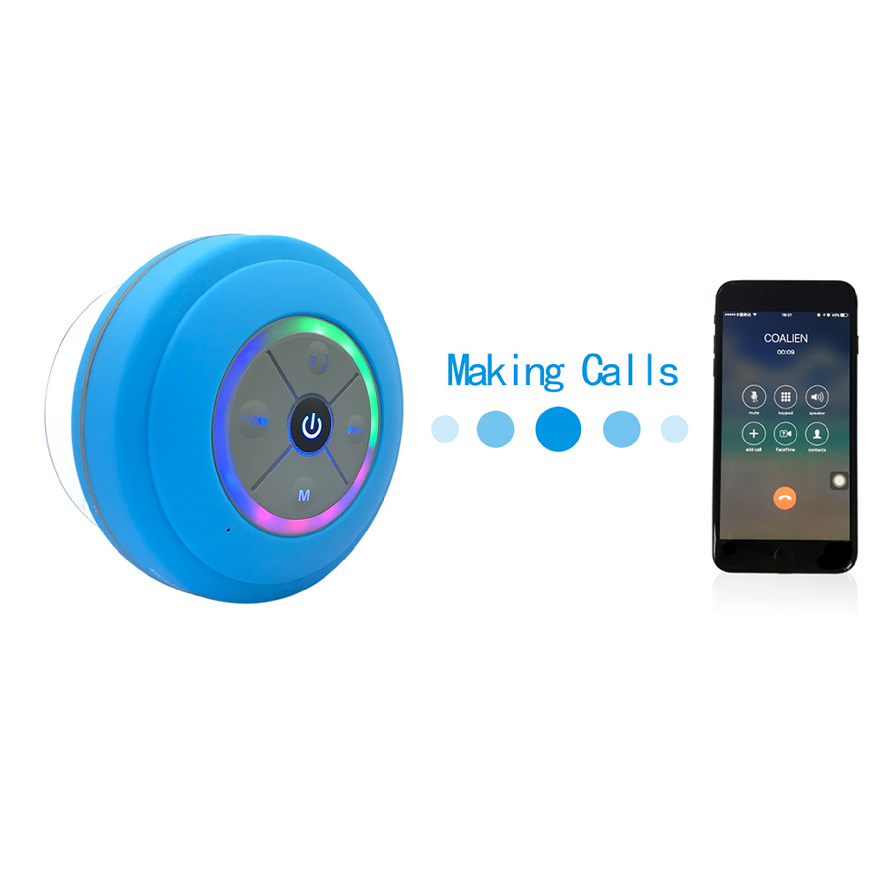 Wireless LED Waterproof Bluetooth Speaker 9