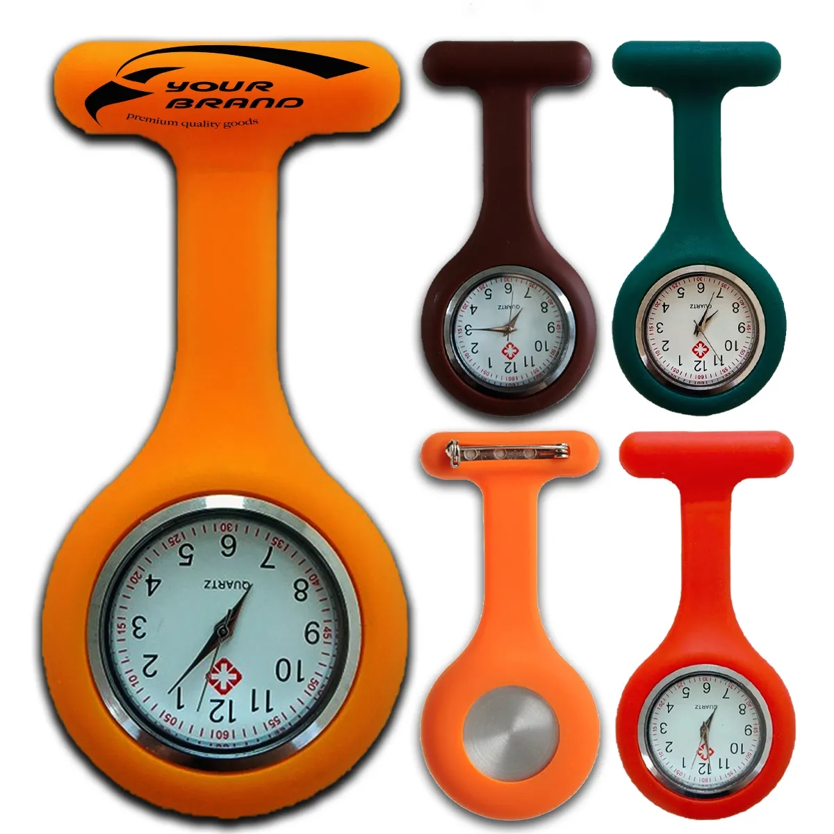 Convenient Practical Soft Nurses Pocket Watch Lapel Clip 3