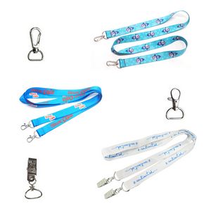Polyester Lanyard With Dual Clips 6