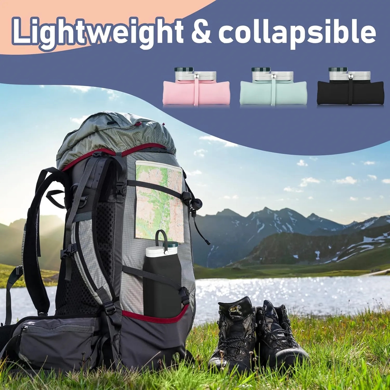 Collapsible Silicone Water Bottle 5