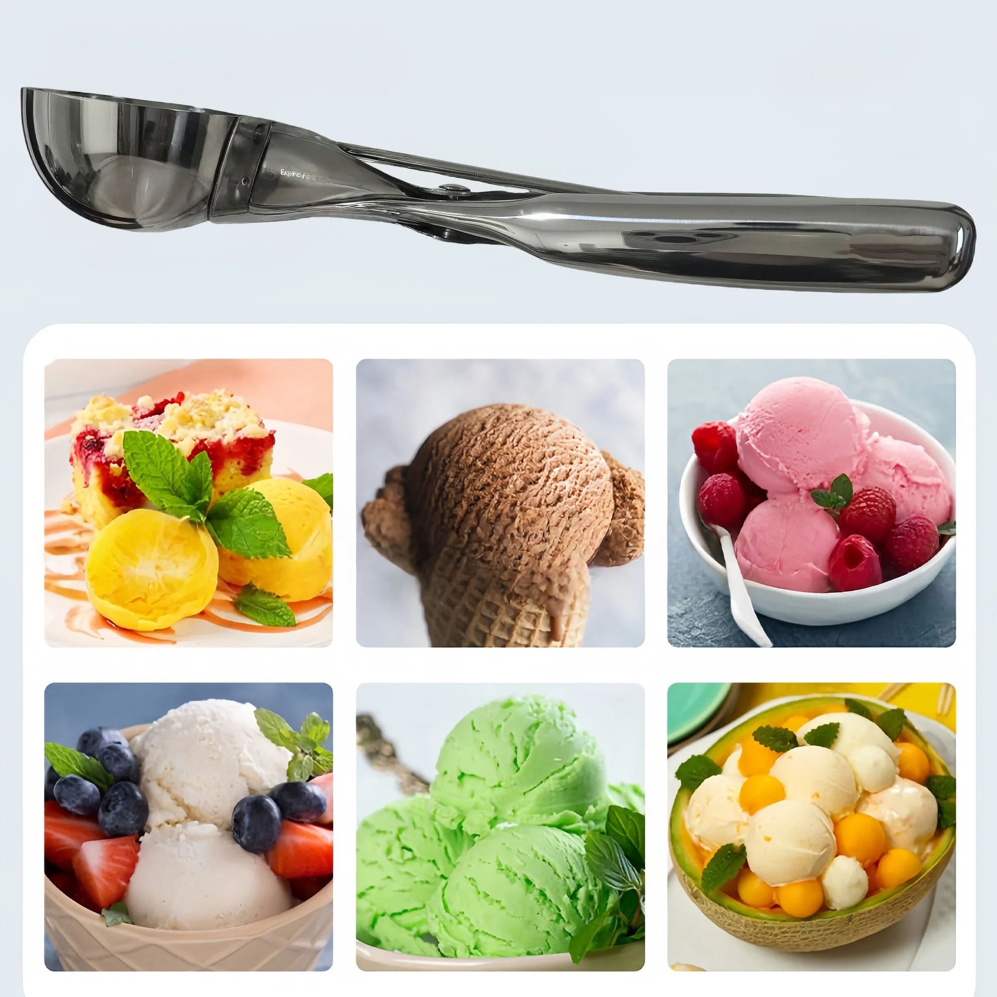 Stainless Steel Ice Cream Scoop Professional Gift 2