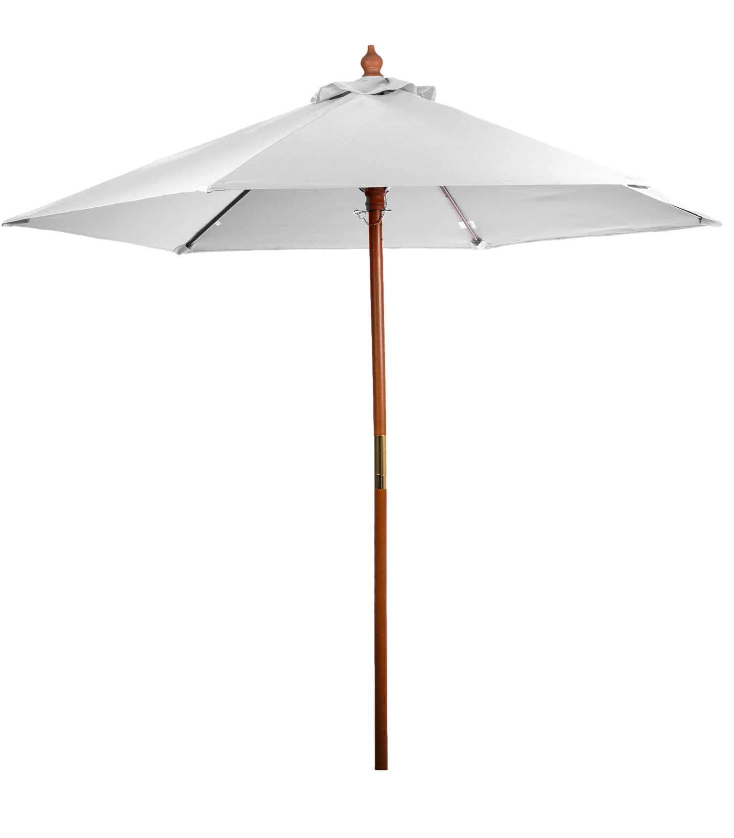 7' Bamboo Recycled Market Umbrella 3