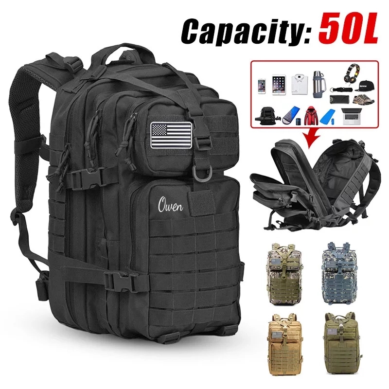 Large Water Resistant Tactical Assault Backpack 1