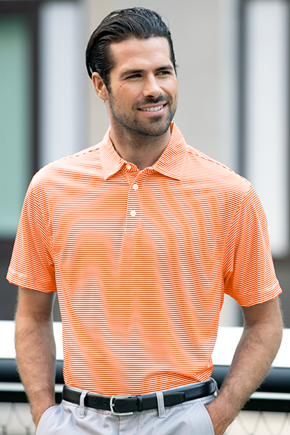Vansport Pro Tonal Micro-Stripe Polo 21