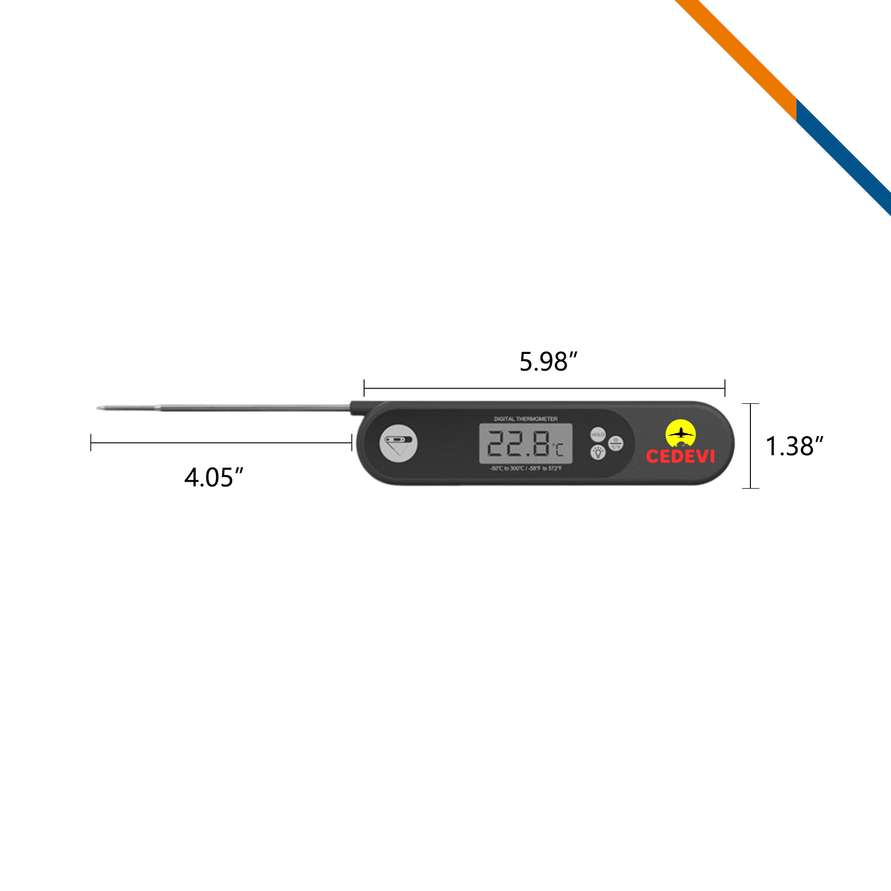 Heatroz Foldable Digital Food Thermometer 2