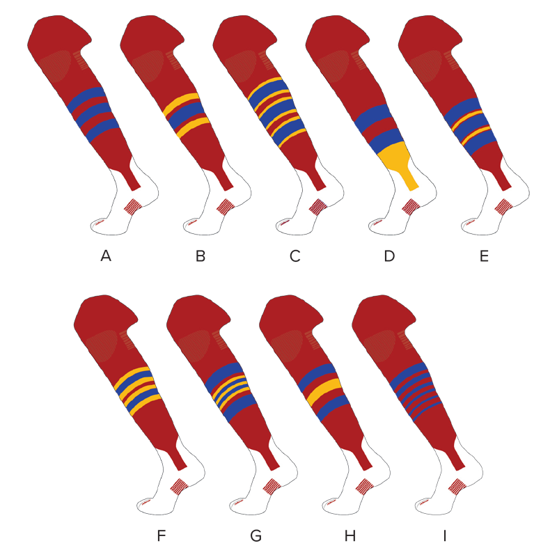 Double Play Knit-in Stirrup Sox (Over the Knee) 1