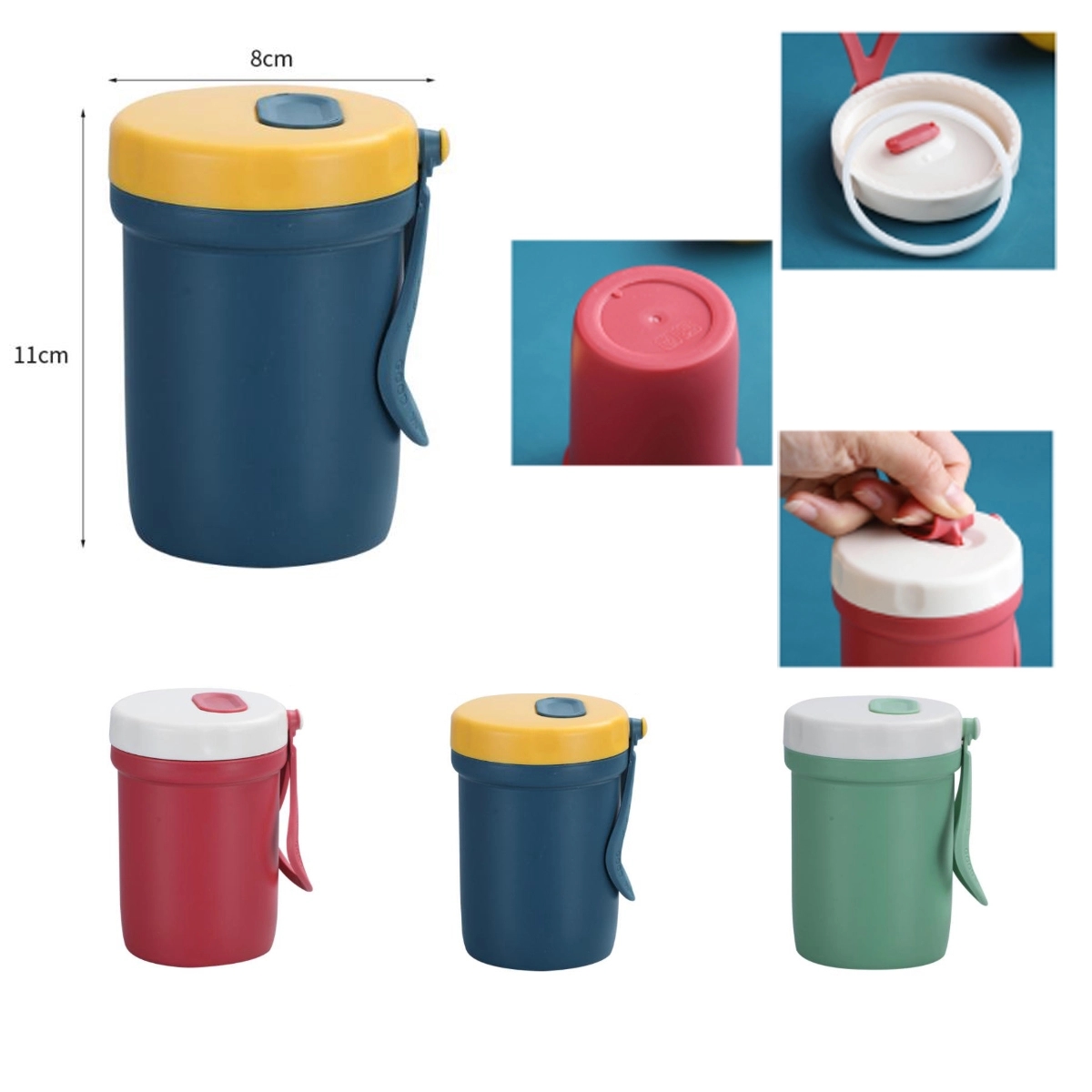 10oz Portable Cups Large Capacity Sealed Food Container 5