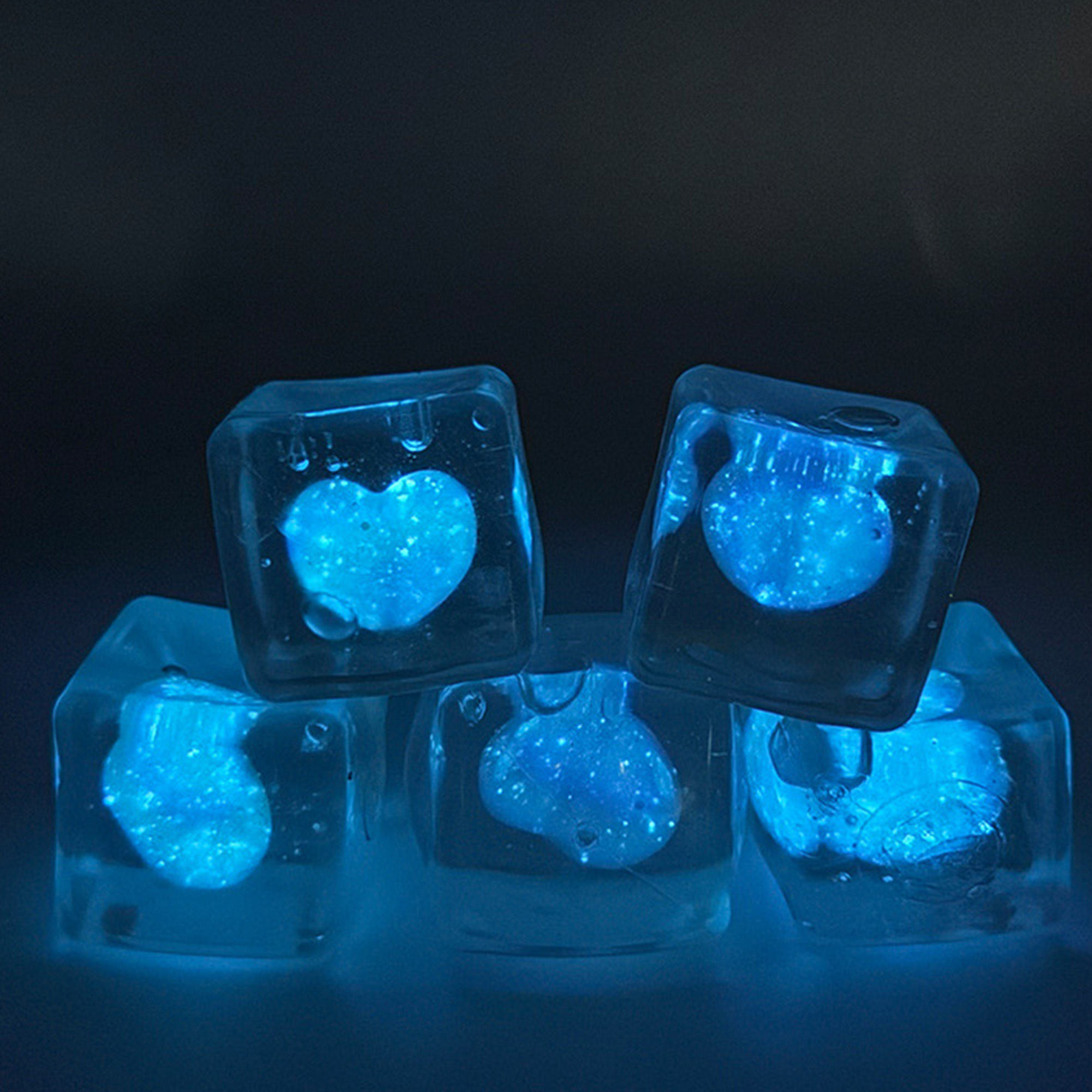 Glow In The Dark Heart Shaped Squishy Toy 3