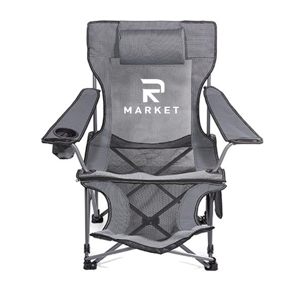 Camping Folding Portable Chair with Removabel Footrest used as a usual camping chair 2