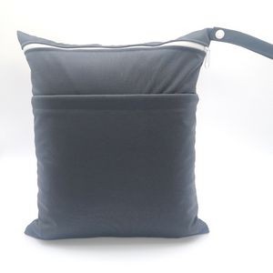 Wet Dry Bags with Two Zippered Pockets for Baby Diapers 26