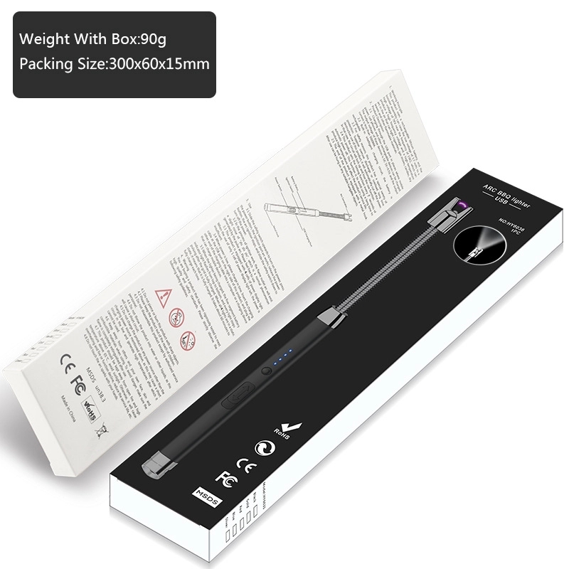 Usb Rechargeable Boonfire Lighter With Led Light 4