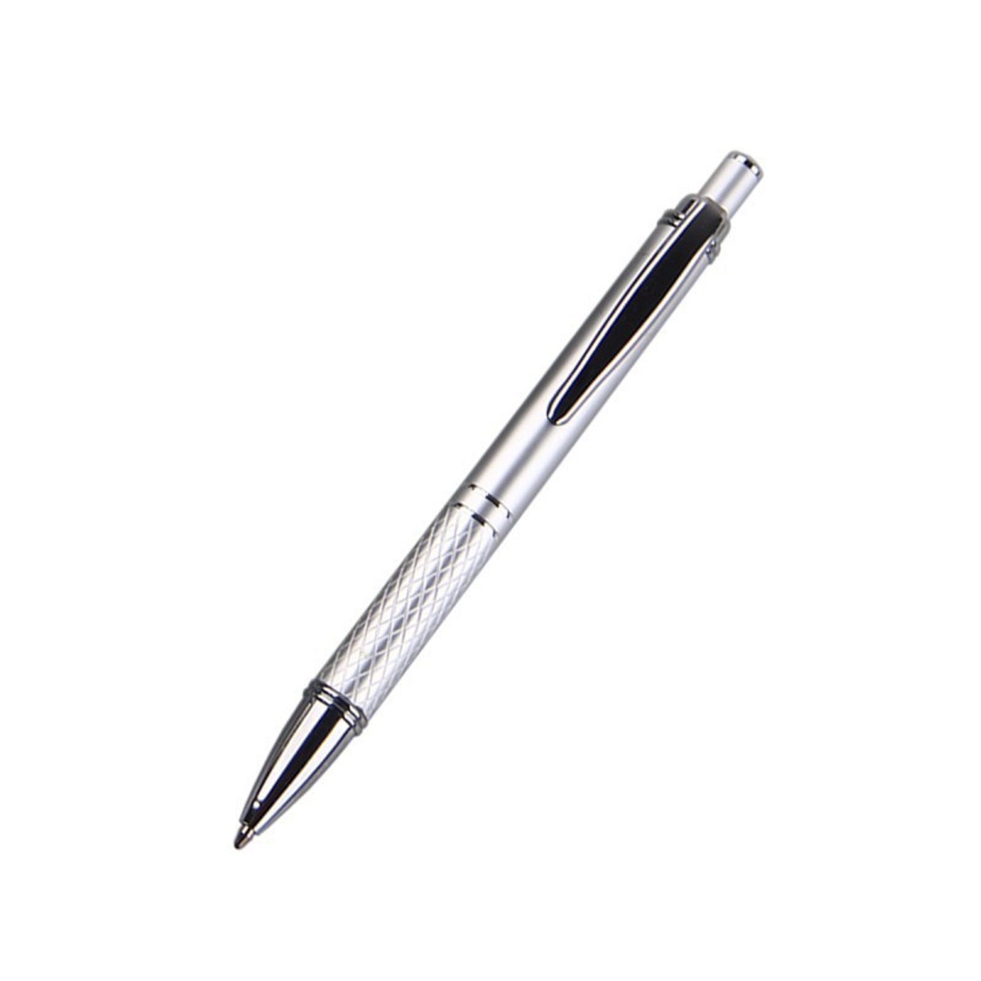 Metal push click action ball point pen 4