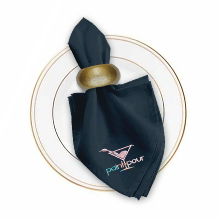 17 in. x 17 in. PolyPoplin™ Napkin (Embroidery Logo/Text) 88