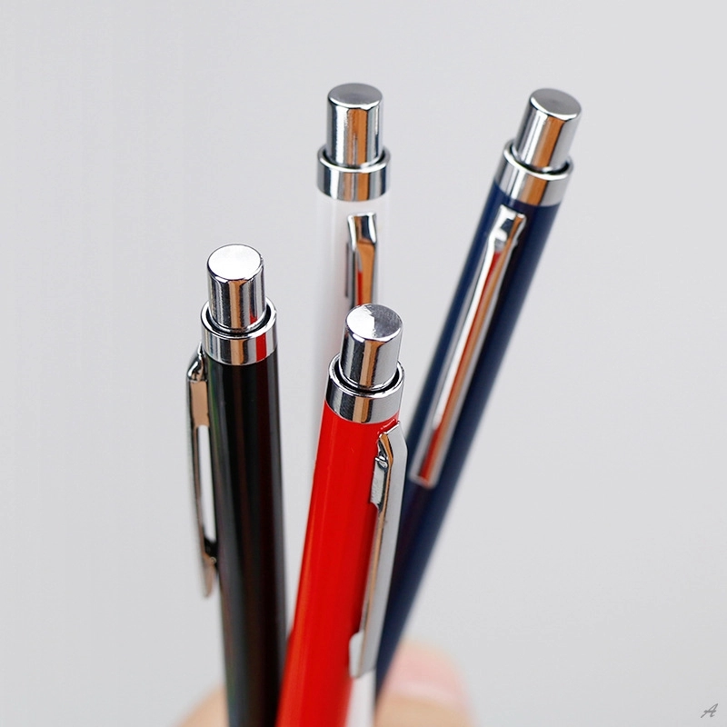 Custom Stainless Steel Ballpoint Pen Black Ink 1