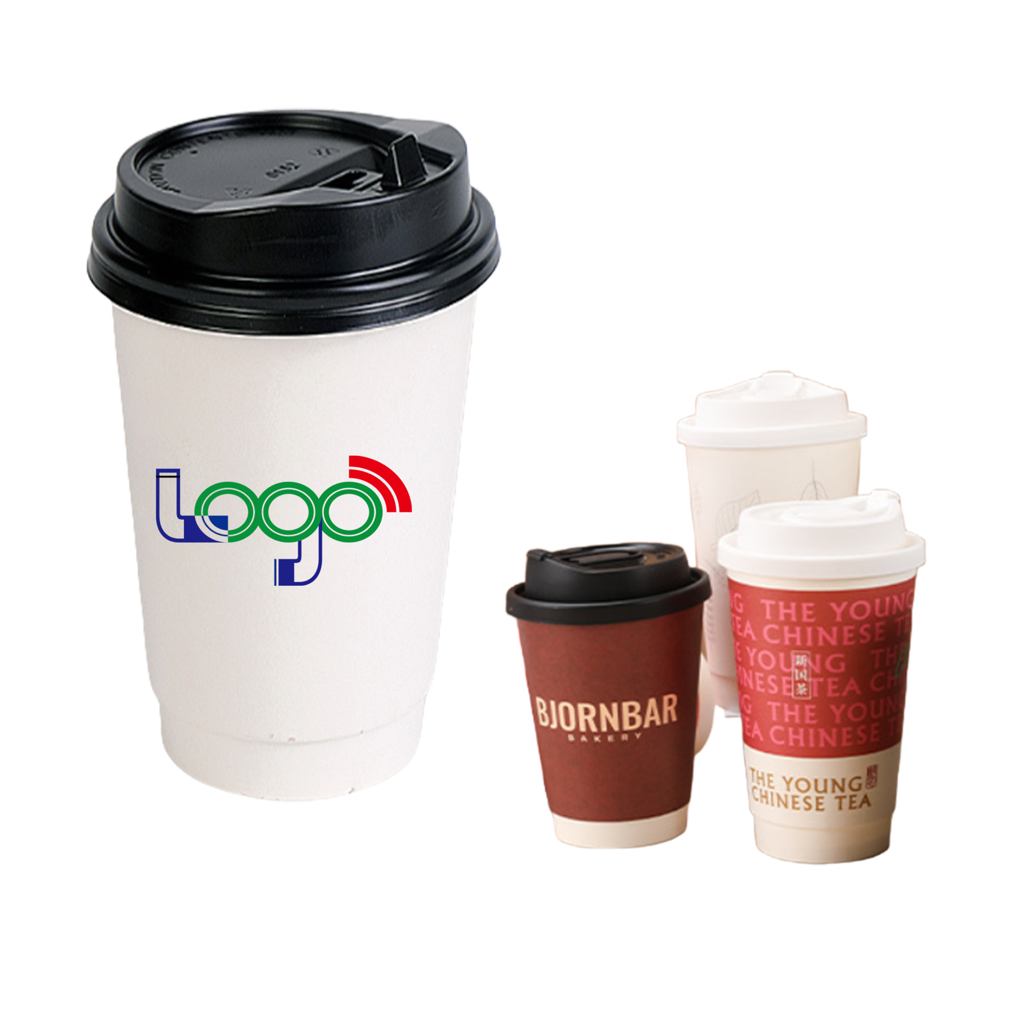 16oz Paper Coffee Cups With Lid MOQ250 1