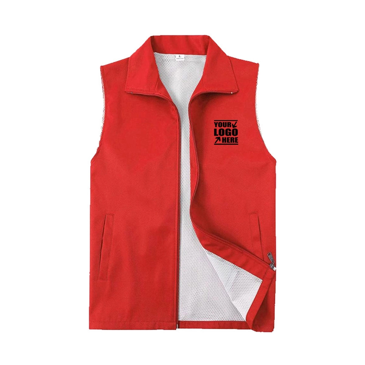 Volunteer Service & Advertising Vest Custom 4