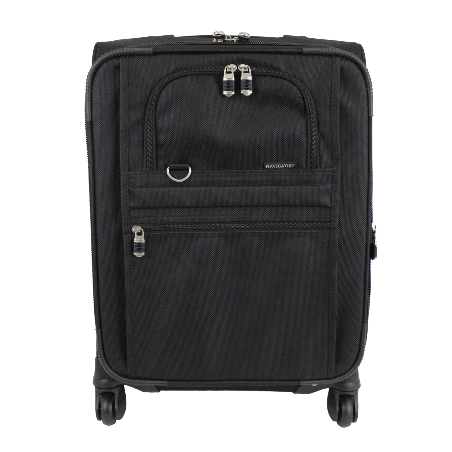 Expandable Carry-On Luggage w/ 360 Swivel Wheels
