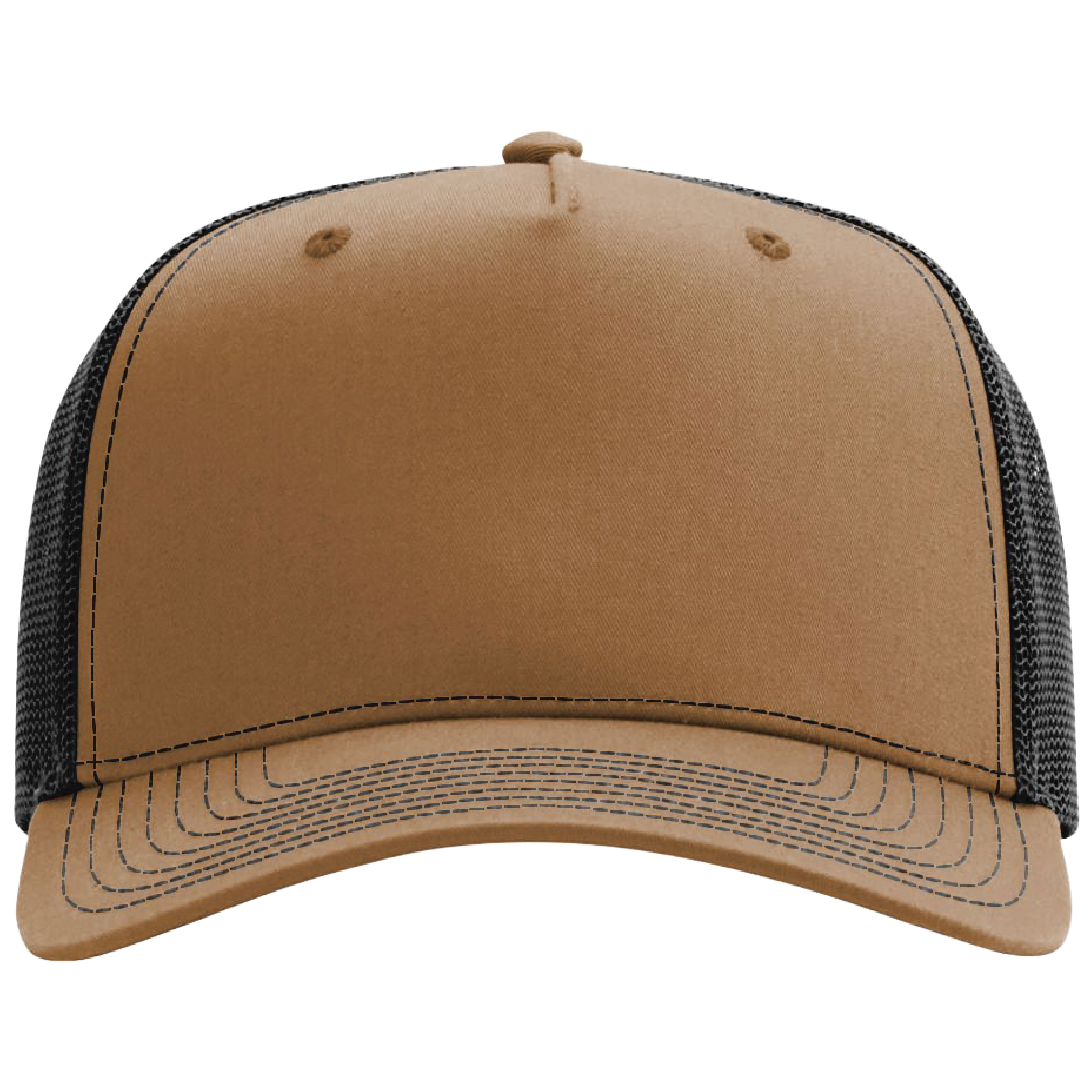 Richardson 112FPC Champ 5-Panel Snapback Trucker Hat w/Leatherette Adhesive Patches or Embroidery 9