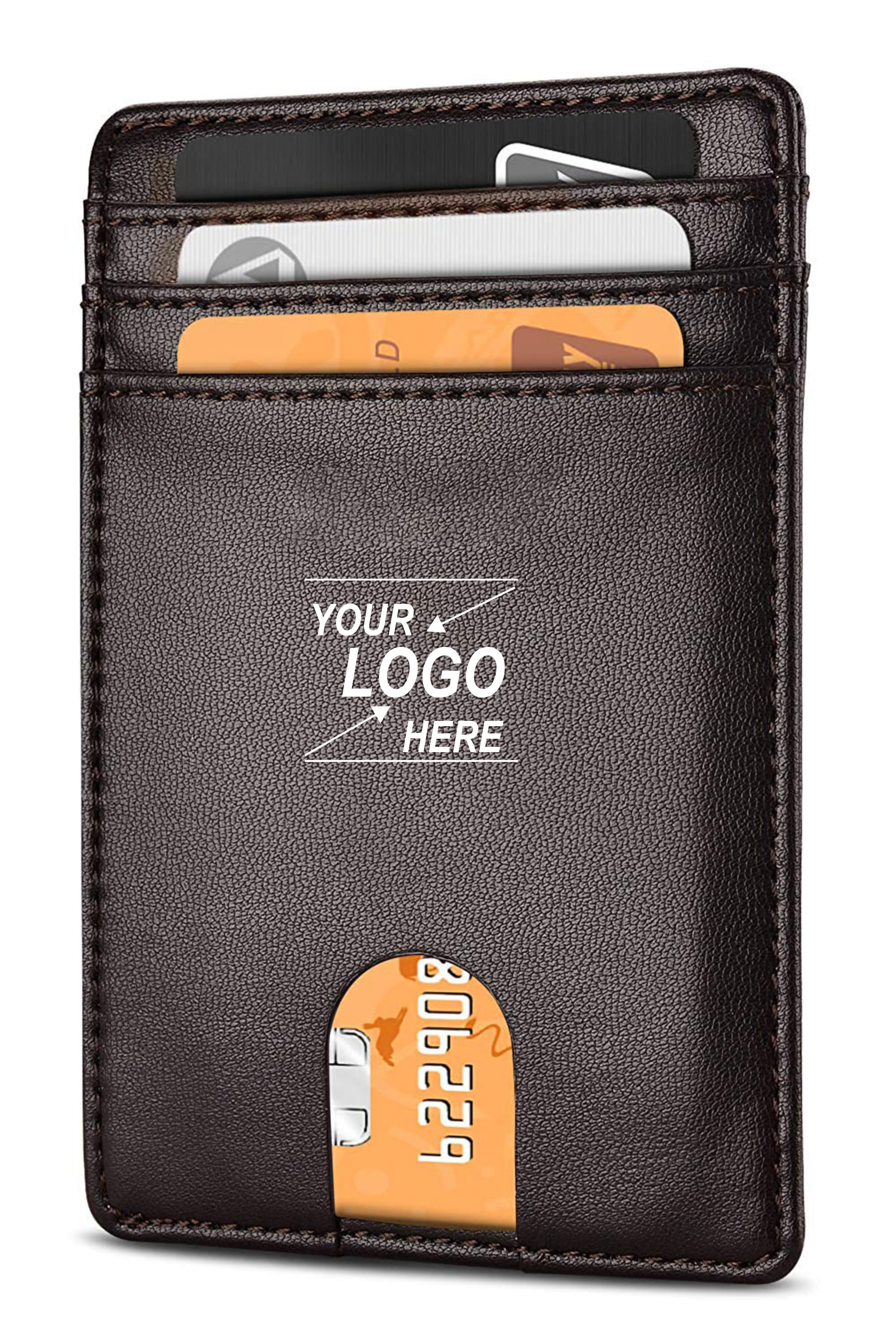 Compact PU Leather RFID Blocking Wallet and Credit Card 3