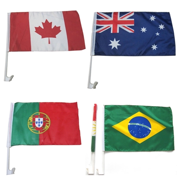 Polyester Knitting Car Flag 4