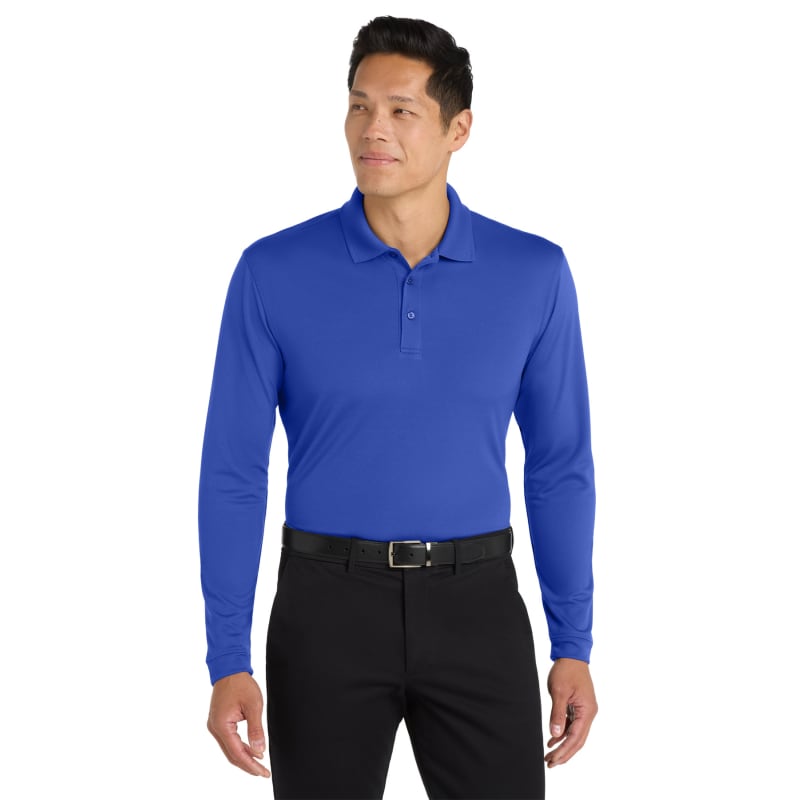 Port Authority Dry Zone UV Micro-Mesh Long Sleeve Polo 11