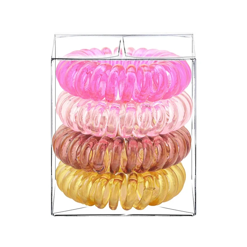 Spiral Phone Cord Hair Ties 3