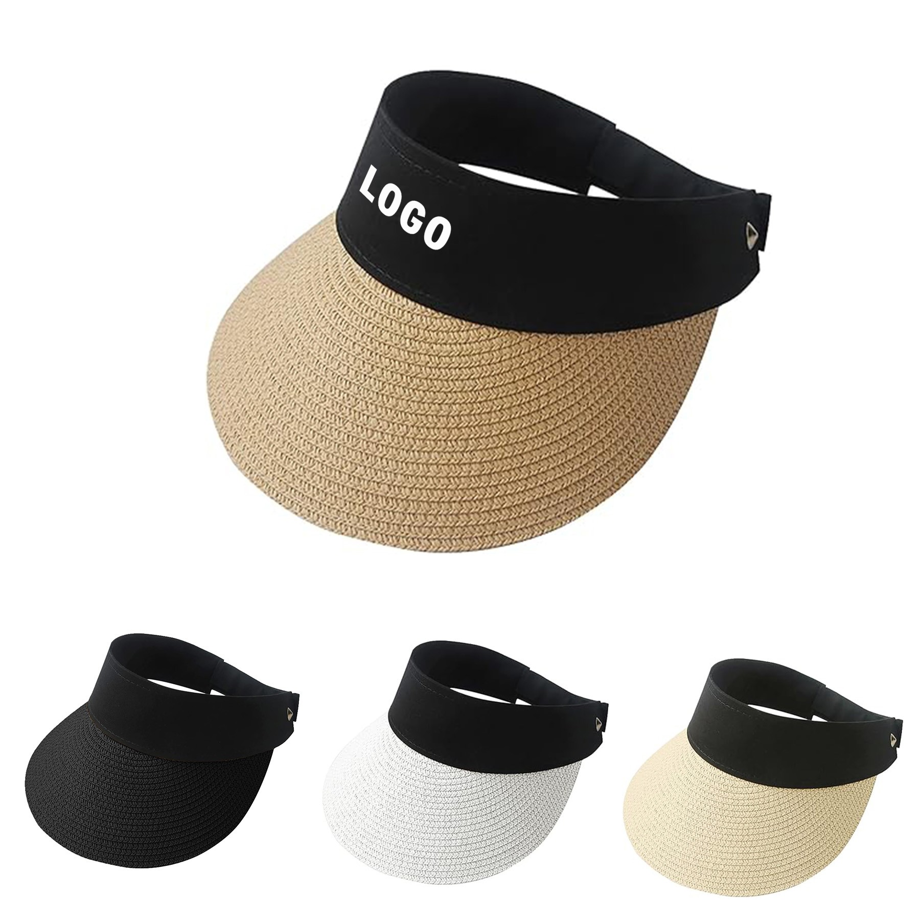 Straw Sun Visor Hat