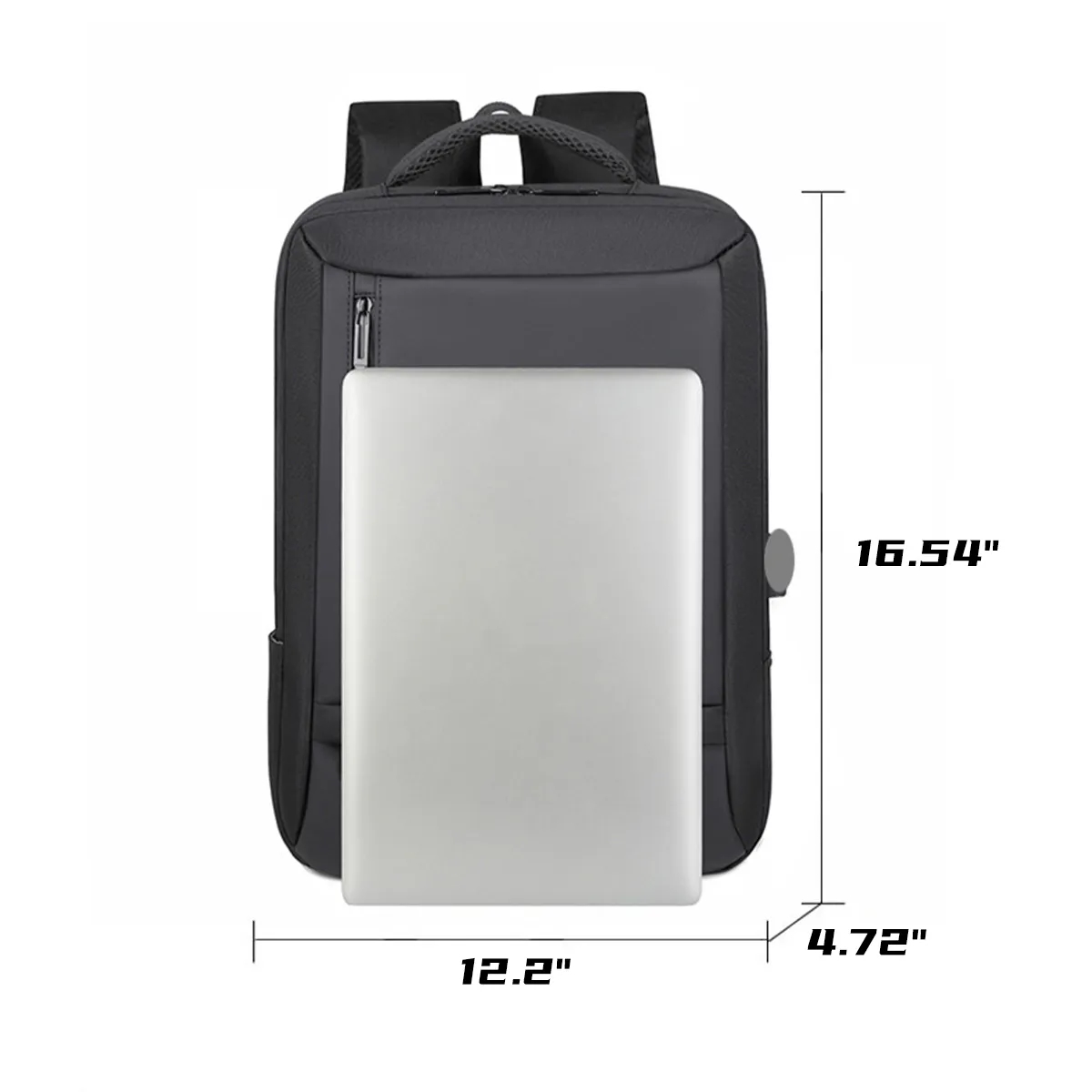 Multifunctional Men's Laptop Backpack with USB Charging Port 2