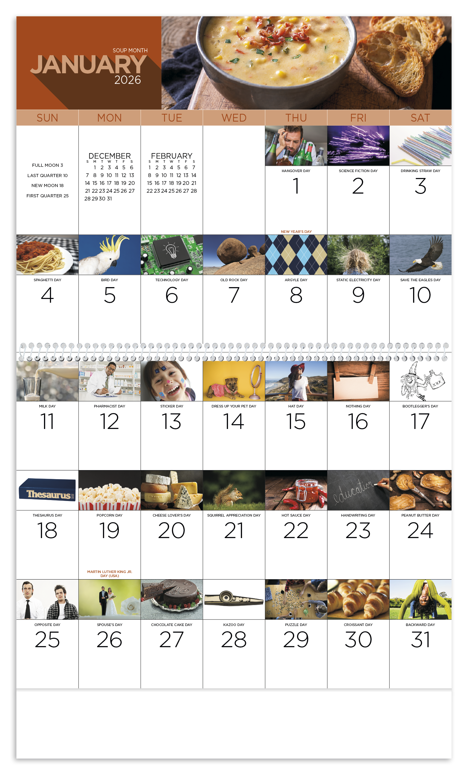 Good Value™ National Day - Spiral Calendar 6
