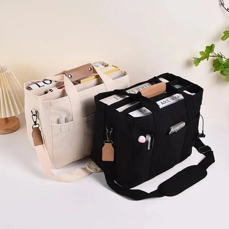 Custom Crossbody Canvas Tote Bag 3
