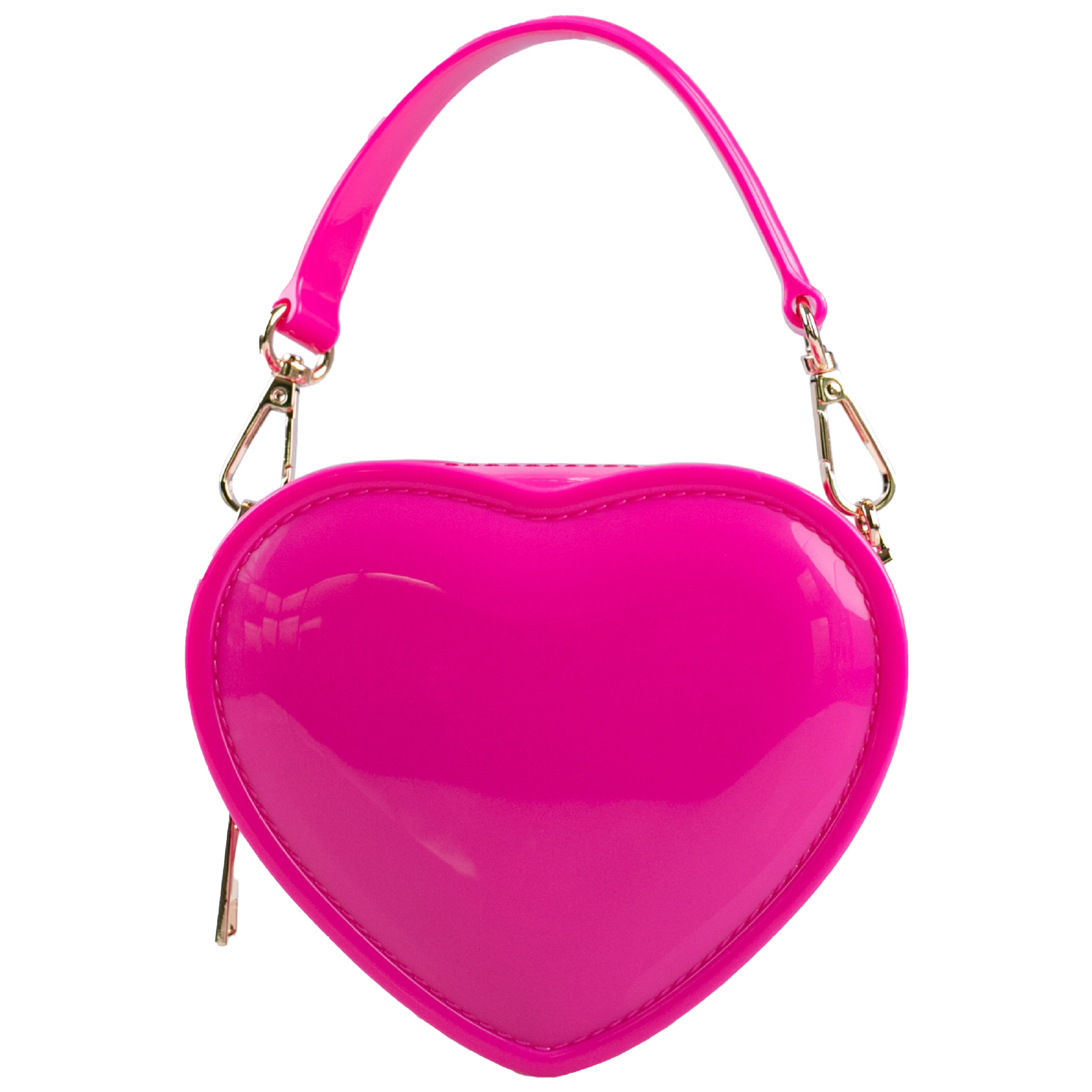 Pvc Mini Heart-Shaped Diagonal Cross Handbag 10