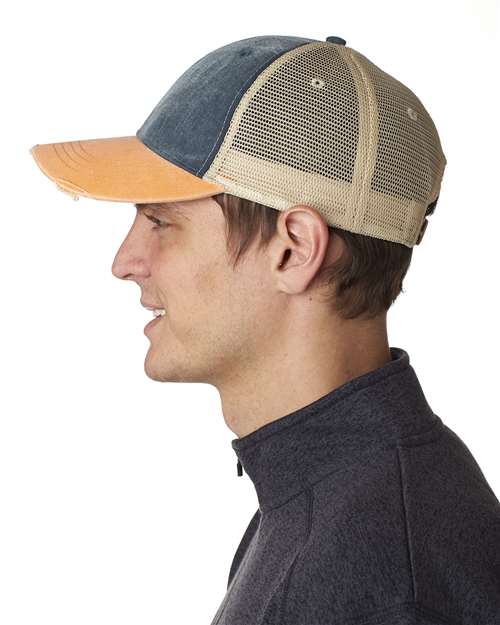 Ollie Distressed Trucker Cap - OL102 14
