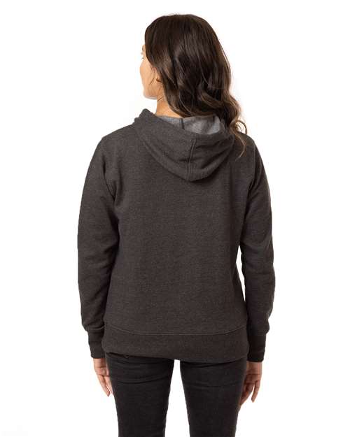 Women's Heathered Full-Zip Hooded Sweatshirt - EC4580 12