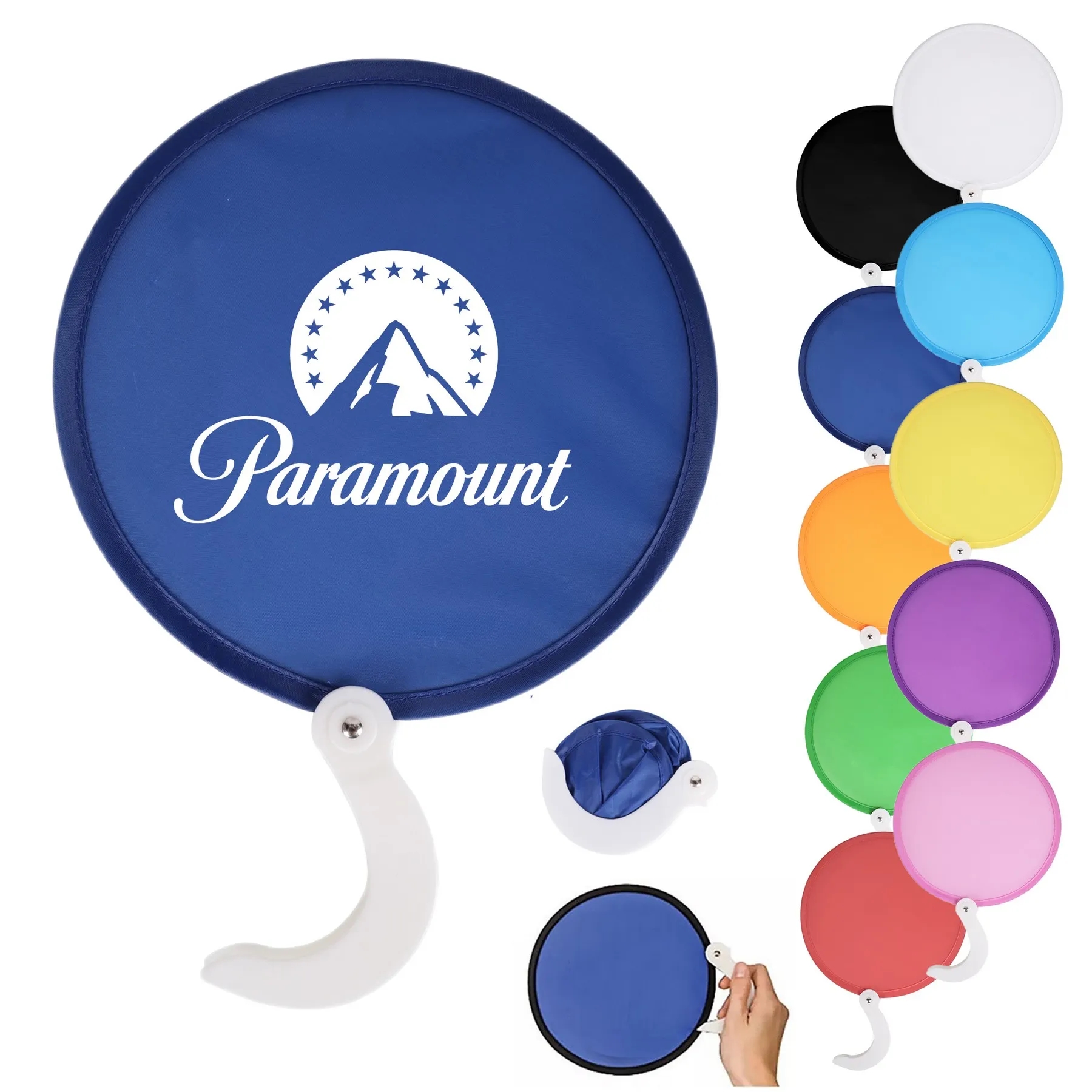 Custom Collapsible  Foldable hand held Fan 2