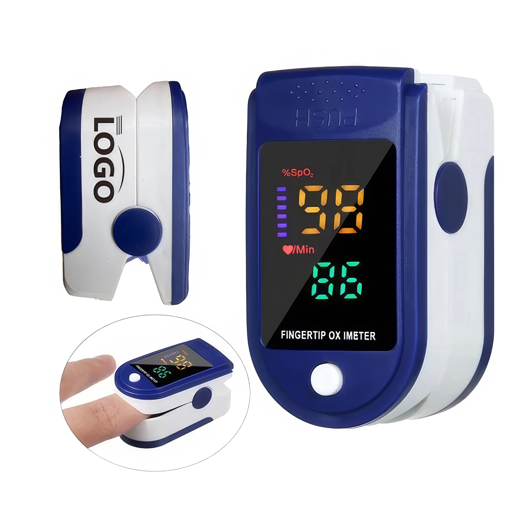 Portable Pulse Oximeter Blood Oxygen Saturation Monitor 1