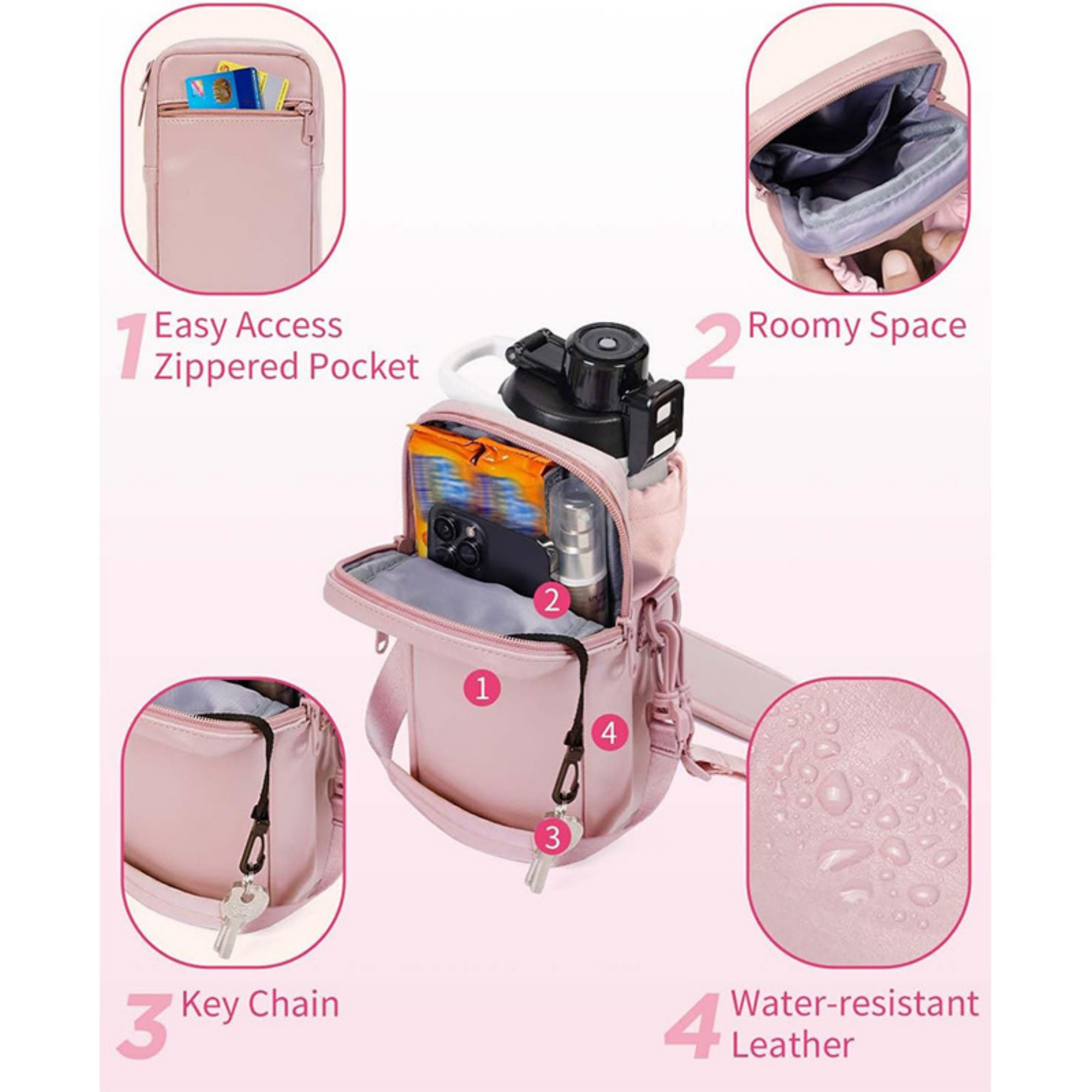 Water Bottle Holder With Strap 3