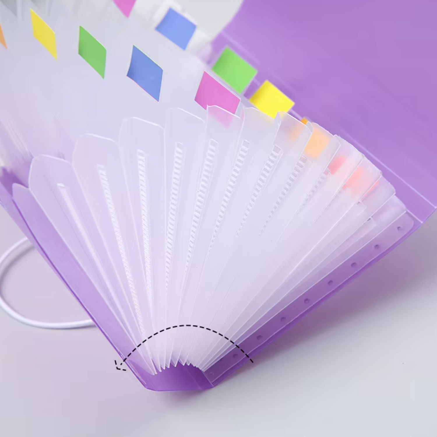 Candy Color 13-Grid A6 File Folder Mini Accordion Purse 2