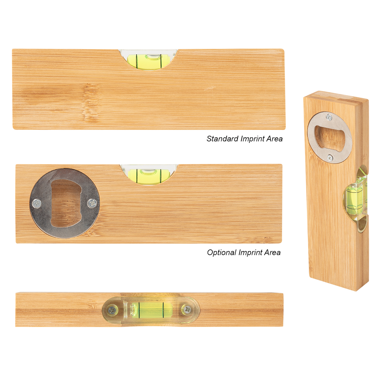 Bamboo Level With Bottle Opener 3