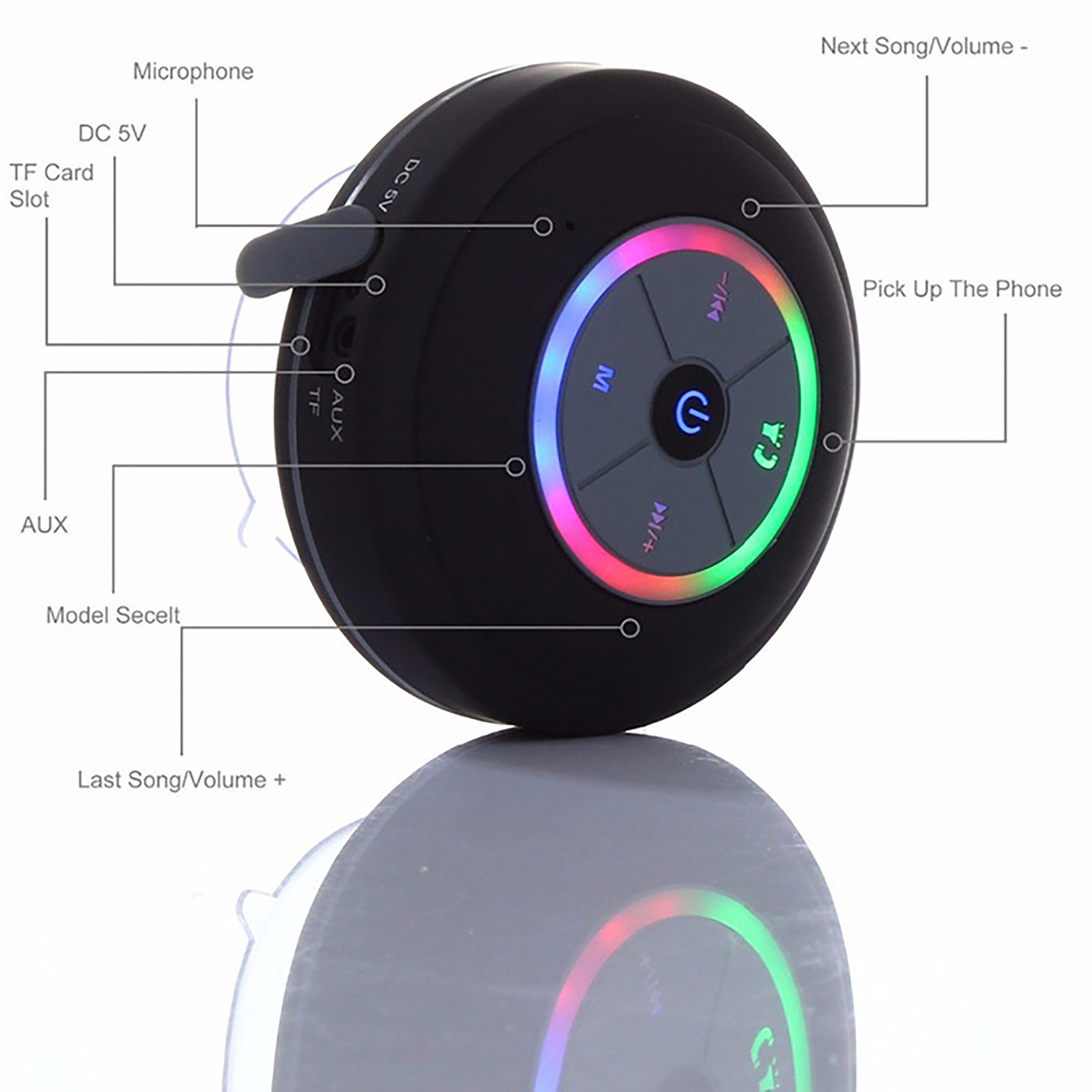 Wireless LED Waterproof Bluetooth Speaker 3